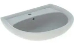 Renova Waschtisch, Breite 65cm, Tiefe 51cm, Hahnloch Mittig, &Uuml;berlauf Sichtbar,