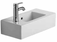 Vero - Handwaschbecken 500x250 mm, 1 Hahnloch links, Alpinweiß 0703500009 - Duravit