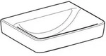 Geberit Renova Plan, Waschtisch, 55x44 Cm, Ohne Hahnloch, Ohne