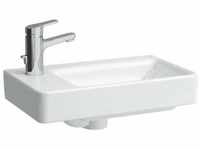 Pro s - Handwaschbecken 480x280 mm, 1 Hahnloch links, mit lcc, weiß H8159554001041 -