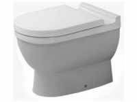 Duravit - Stand Tiefspül wc Starck 3 56cm, Abgang waagerecht, weiss, Farbe: Weiß