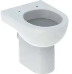 Renova Stand-wc Flachsp&uuml;ler, Abgang Horizontal, Teilgeschlossene Form, Tiefe 47,5cm,