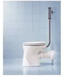 Stand Wc Duraplus Bambi Flachsp&uuml;ler, Abgang Waagerecht, - Duravit