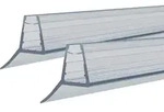 Duschdichtung Glasst&auml;rke 5/6mm Duscht&uuml;rdichtung Vorgebogene Ersatzdichtung