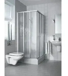 Kermi Duschkabine Nova 2000 Eckeinstieg 3t Gleitt&uuml;r Halbteil Ed3 1850x800x30mm