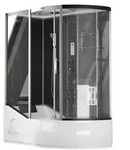 Duschkabine Mit Badewanne Allin 2in1 - 170 X 90 Schwarz Rechts Dusche Duschkabine
