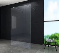 Freistehende 10 Mm Duschwand Aquos-dublo 140 X 200 Cm