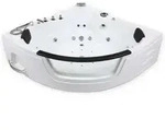 Home Deluxe - Whirlpool Badewanne Mit Lichttherapie Laguna L - 157 X 157 Cm Whirlpool
