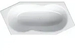 Bette - Metric, Badewanne 206x90x45cm, Fu&szlig;ende Rechts, &Uuml;berlauf