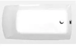 Badewannen - Rechteckige Badewanne Lily, 130x70x39 Cm, Wei&szlig; 77511 - Polysan
