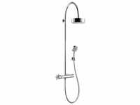 Axor Starck ShowerSolutions Showerpipe mit Thermostat und Kopfbrause 180 1jet, Farbe: