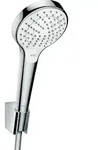 Hansgrohe - Croma Select S - Duschkopf Vario Porter, Set 1,60 M, Wei&szlig; / Verchromt