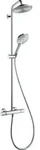 Raindance S - Duschs&auml;ule Showerpipe 220 Mit Thermostatbatterie, Ecosmart 9 L/min,