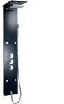Stilform - Edles Glas Duschpaneel Mit Thermostat Schwarz