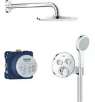 Cosmopolitan Rainshower Kopfbrauseset 210 Chrom, Brausearm 286mm, 1 Strahl, 8,5l/min