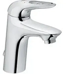Grohe Einhand-waschtischbatterie Eurostyle 335573 S-size Kette Hebel Offen Chrom