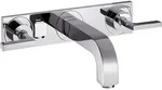 Axor Citterio 3-loch Waschtischarmatur Unterputz, - Hansgrohe