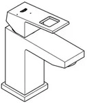 Grohe Waschtisch-einhebelmischer Eurocube 1/2", S, Gl. K&ouml;rp, Mittelstel. Ka, Chrom