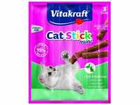 Vitakraft - Katzensnack Cat-Stick mini Ente & Kaninchen - 3 x 6g