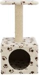 Kratzbaum 'zamora', 61 Cm, Beige Mit Pfoten