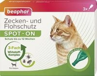 Beaphar - Zecken- U. Flohschutz Spot-on 3 X 0,8 Ml Katzen Zeckenschutz Flohschutz