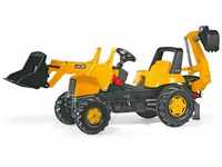 Jcb Backhoe-Loader Baggerlader Bagger Lader Traktor Trettraktor gelb - Rolly Toys