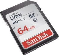Sdxc Ultra 64gb, Class 10 Uhs-i, 80mb/sec
