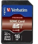 Verbatim Sd Card 016gb Sdhc Class 10 (43962)