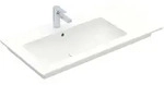 V&b M&ouml;belwaschtisch Venticello 100x50cm, M Hl, M &Uuml;berlauf, Links, Wei&szlig;
