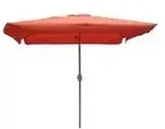 Schirm 200x300cm 38mm Rohr Terracotta Aluminium/textil