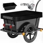 Monzana&reg; Fahrradanh&auml;nger Mit 90l Kunststoffwanne Inkl. Abdeckplane Kupplung -