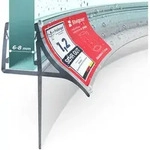 Steigner - Duschdichtung, 80cm, Glasst&auml;rke 6/7/ 8 Mm, Vorgebogene Pvc Ersatzdichtung