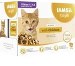 Iams Delights Katzennassfutter Kitten Huhn In Sauce 12 X 85 G Nassfutter