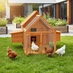 Mucola - H&uuml;hnerstall H&uuml;hnerhaus Stall Kleintier H&uuml;hner Hase Huhn Gehege Haus