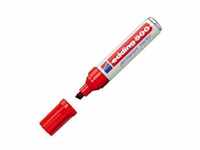 Rotulador Edding marcador permanente 500 rojo -punta biselada 7 mm (pack de 10 uds.)