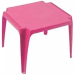 Sunnydays - Kinder-stapeltisch Pink 50 X 50 Cm Vollkunststoff, Monoblock, Stapelbar