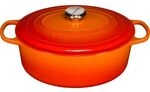 Lecreuset Br&auml;ter Signature Oval 31cm Ofenrot (21178310902430) - Le Creuset