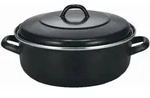 K&ouml;lner Br&auml;ter 24 Cm Schwarz Matt Emailliert