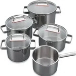 Kelomat Kochtopfset Geschirrset Mit Glasdeckel Creation S 9-teilig Edelstahl
