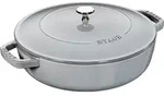 Staub Bratpfanne De Gusseisen Rund, Deckel Mit Kamindesign Und Selbstausgusssystem