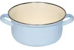 Riess-kelomat - Riess Classic Kasserolle Mit Chromrand Pastell Blau &Oslash;18cm 1.5liter