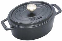Staub Cocotte, 17 Cm Schwarz Oval Gusseisen (40509-482-0)