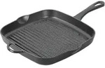 Kuchenprofi Provence Grillpfanne Aus Gusseisen, Rot, 26 X 26 Cm