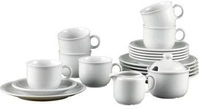 Kaffeeservice Compact Uni 482-122 20tlg Wei&szlig; - Seltmann Weiden