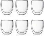 Set Mit 6 Doppelwandigen Gl&auml;sern 25cl Bodum Pavina Set