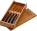 Roesle Gourmetmesser Set Schwarz 4-teilig