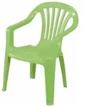 Pflanzen K&ouml;lle - Kindersessel Limegreen Vollkunststoff, Monoblock, Stapelbar
