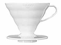 Kaffeefilter Gr.02 V60 Porzellan weiß mit Maßlöffel - Hario
