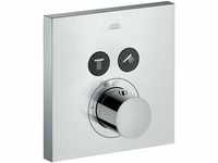 Axor Starck ShowerSelect Square Thermostat Unterputz für 2 Verbraucher, Farbe: Chrom