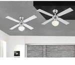Deckenventilator Champion Silber 105 Cm Mit Licht
